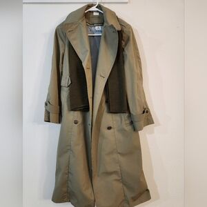WM Military Green Trench Coat DSCP Valor Collection Size 10 ShortRaincoat Jacket